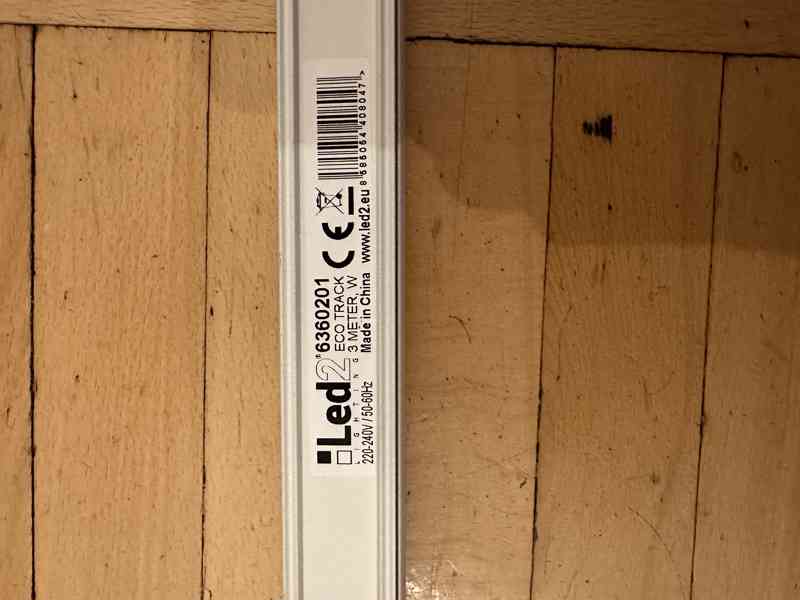 LED2 3-fázová 230V lišta na svítidla, 3m, bílá - foto 5