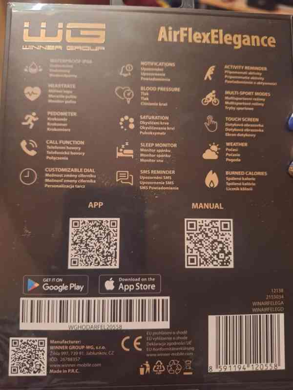 Chytré hodinky WG AirFlex Elegance nové zabalené - foto 2