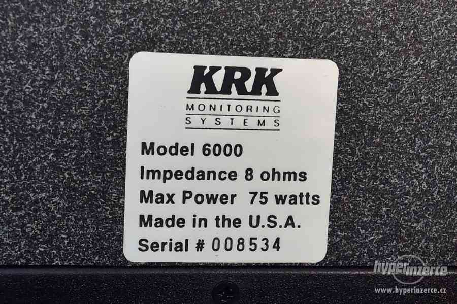 KRK Monitoring Systems Model 6000 kvalitní reprosoustavy USA - foto 3