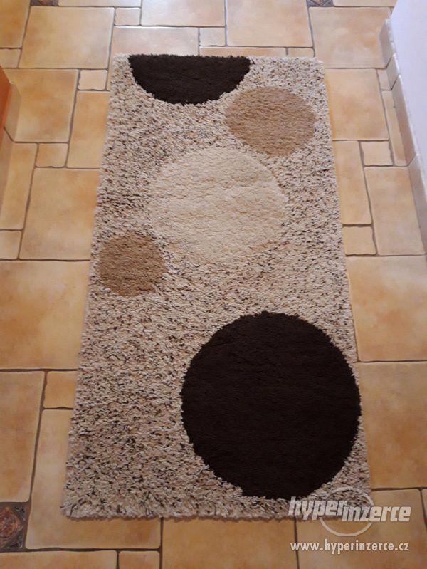 Moderní koberec vysoký vlas 80x150 cm 3ks - foto 1