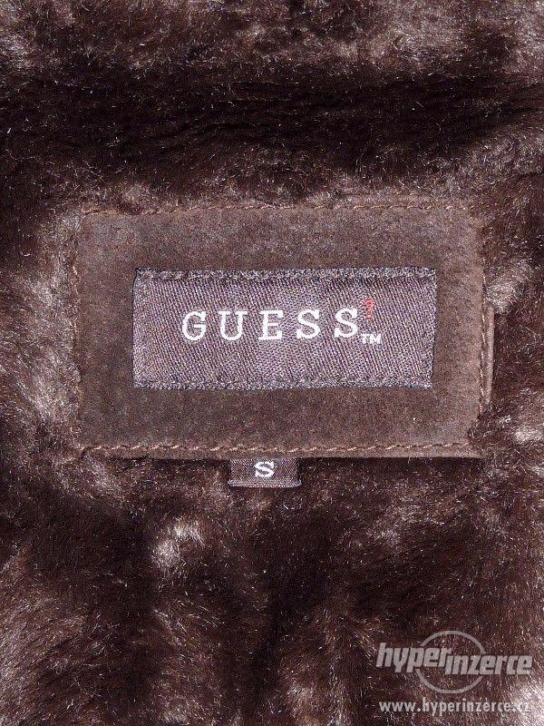 Kožená bunda Guess s kožíškem velikost S - foto 4