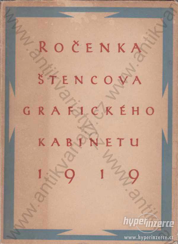Ročenka Štencova grafického kabinetu 1919 - foto 1
