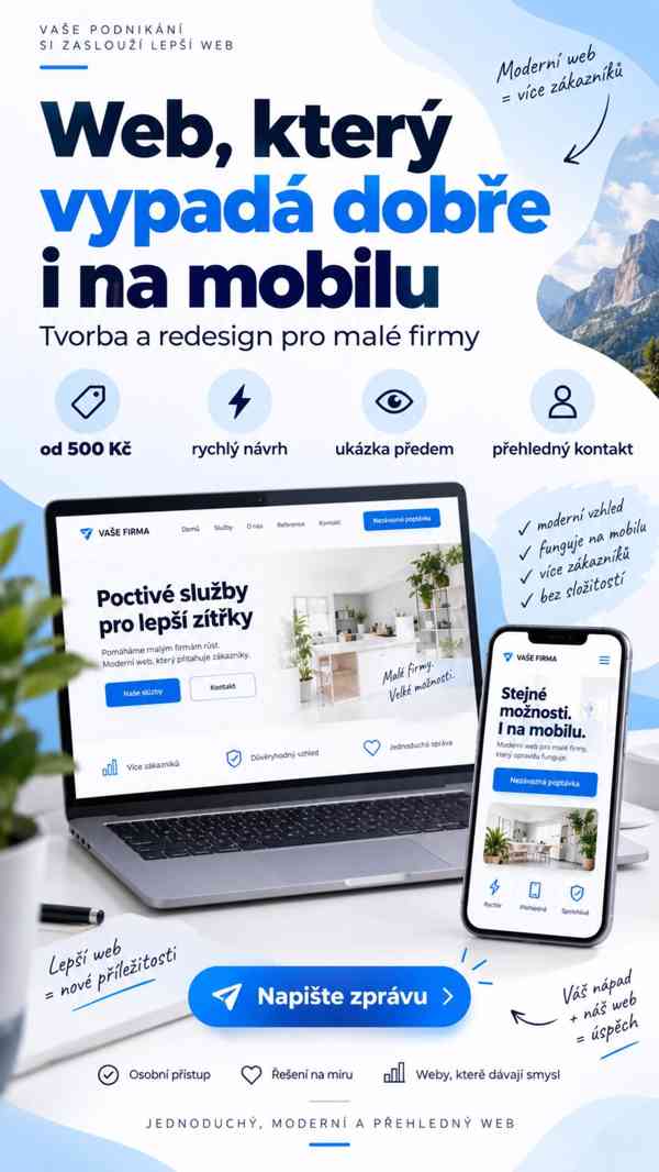 Moderní web od 500 Kč – nejdřív uvidíte návrh, potom se rozh - foto 3