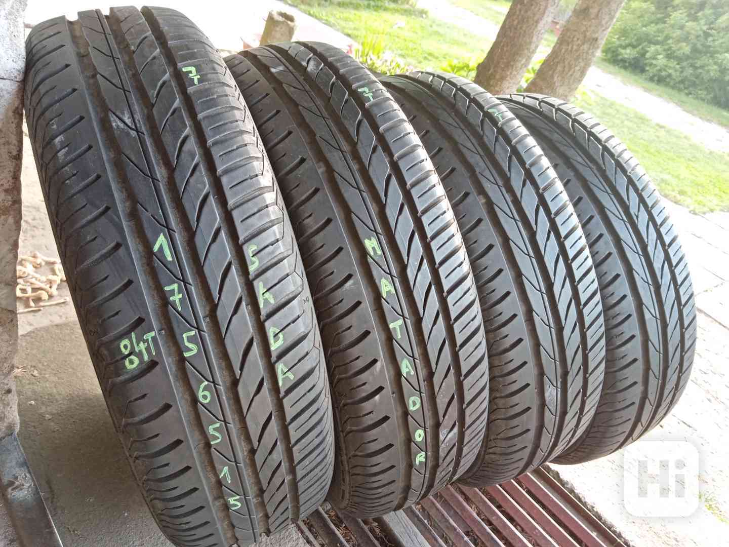 Letní pneu 4kusy 175/65/15 vzorek 90% MATADOR - dobrka možná - foto 1