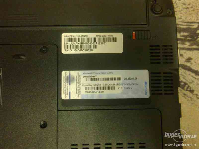 ACER eMachines 350-21G16i - foto 8