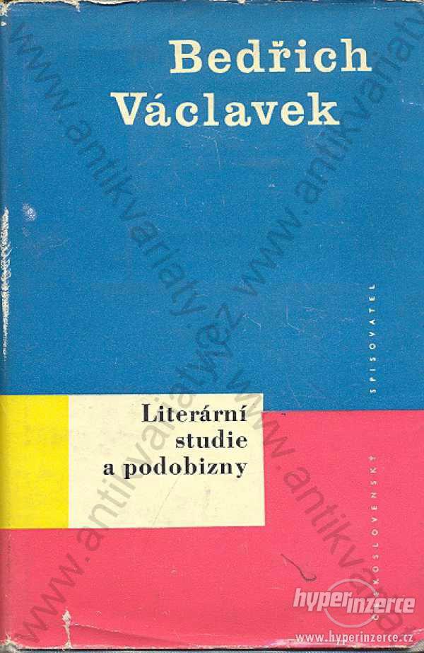 Literární studie a podobizny B.Václavek Českos.sp. - foto 1
