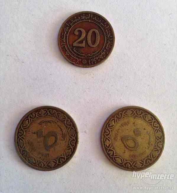 Mince Alžír 5 dinár,20 Cen.,10 Cen.(2x),5 Cen.(2x) - foto 1