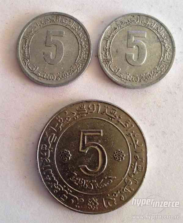Mince Alžír 5 dinár,20 Cen.,10 Cen.(2x),5 Cen.(2x) - foto 3