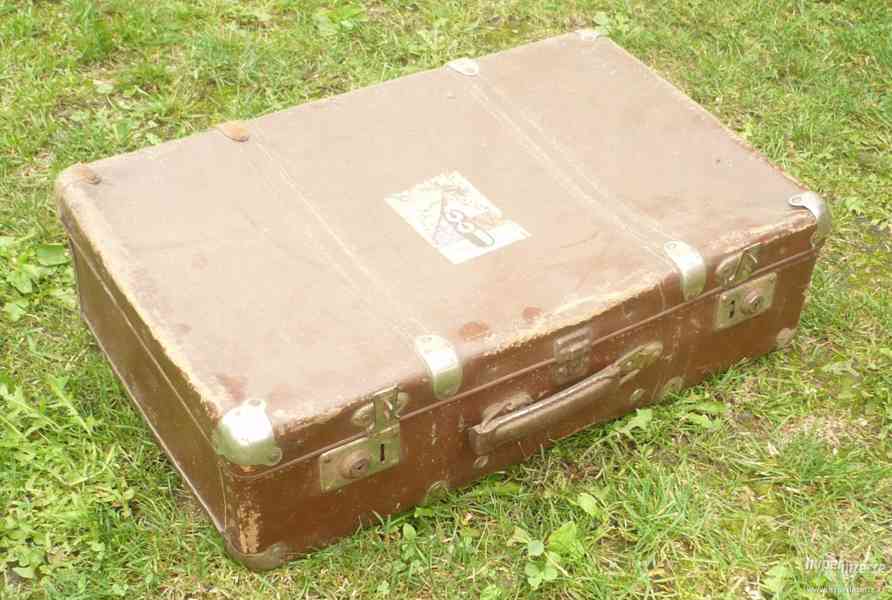 Starý pevný kufr 55cm - foto 1