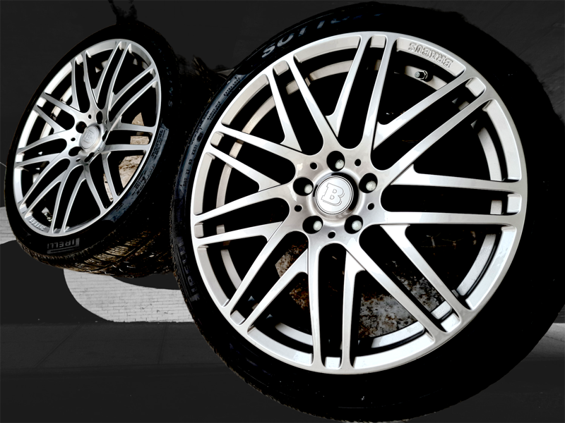 Alu kola Mercedes Brabus monoblock 5x112 9,5jx19 et50 pneu p
