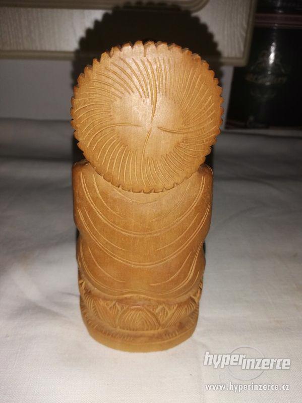 Dřevěná soška - zřejmě Indická - foto 3