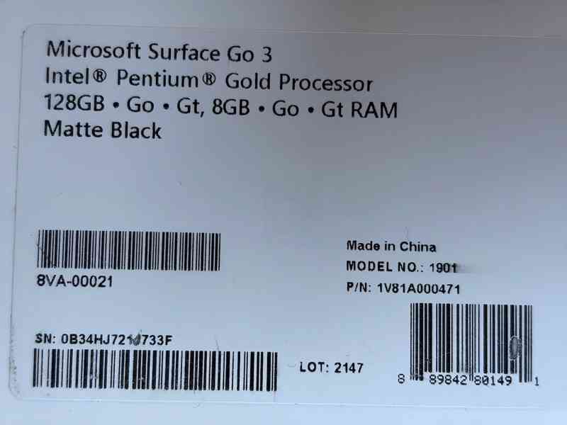 Microsoft Surface Go 3, Office, klávesnice, obal - foto 6