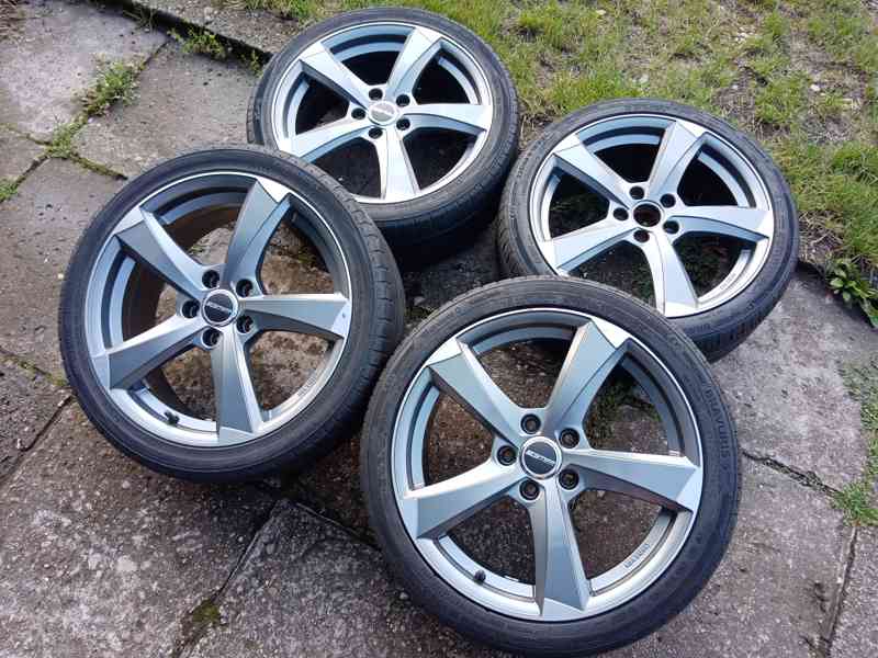 Obutá Alu kola 18ky 5x112 ŠKODA AUDI VW SEAT MERCEDES BMW - foto 5