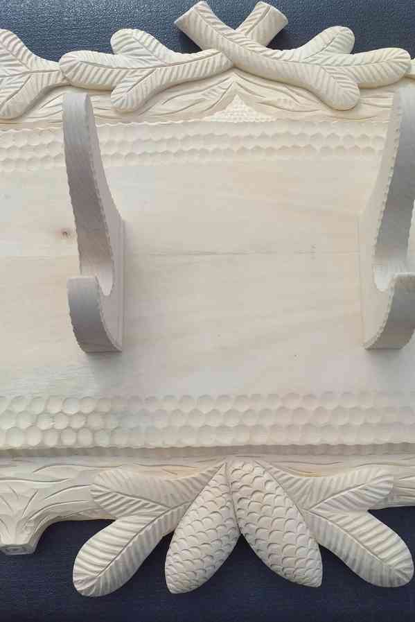 Luxusní řezbovaný myslivecký věšák - foto 3