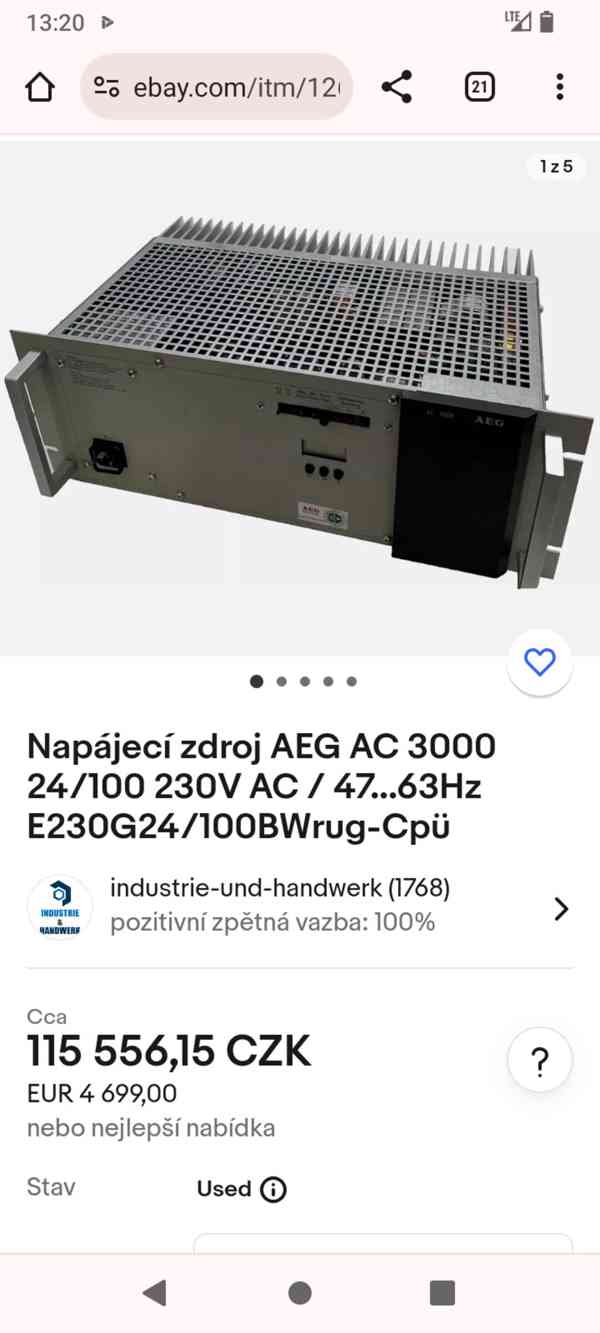POWER SUPPLY RECTIFIER Zdroj AEG AC 3000 CAN 24V/100A  - foto 11