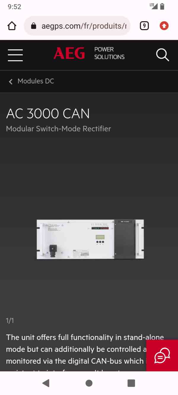 POWER SUPPLY RECTIFIER Zdroj AEG AC 3000 CAN 24V/100A  - foto 12