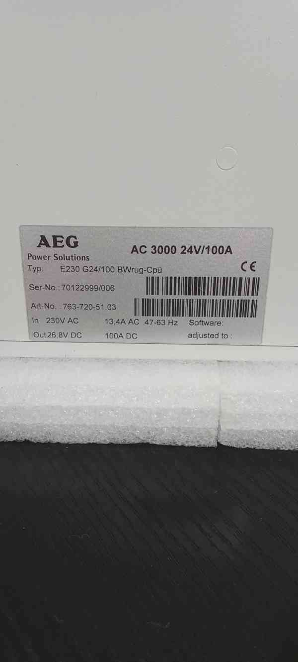 POWER SUPPLY RECTIFIER Zdroj AEG AC 3000 CAN 24V/100A  - foto 6