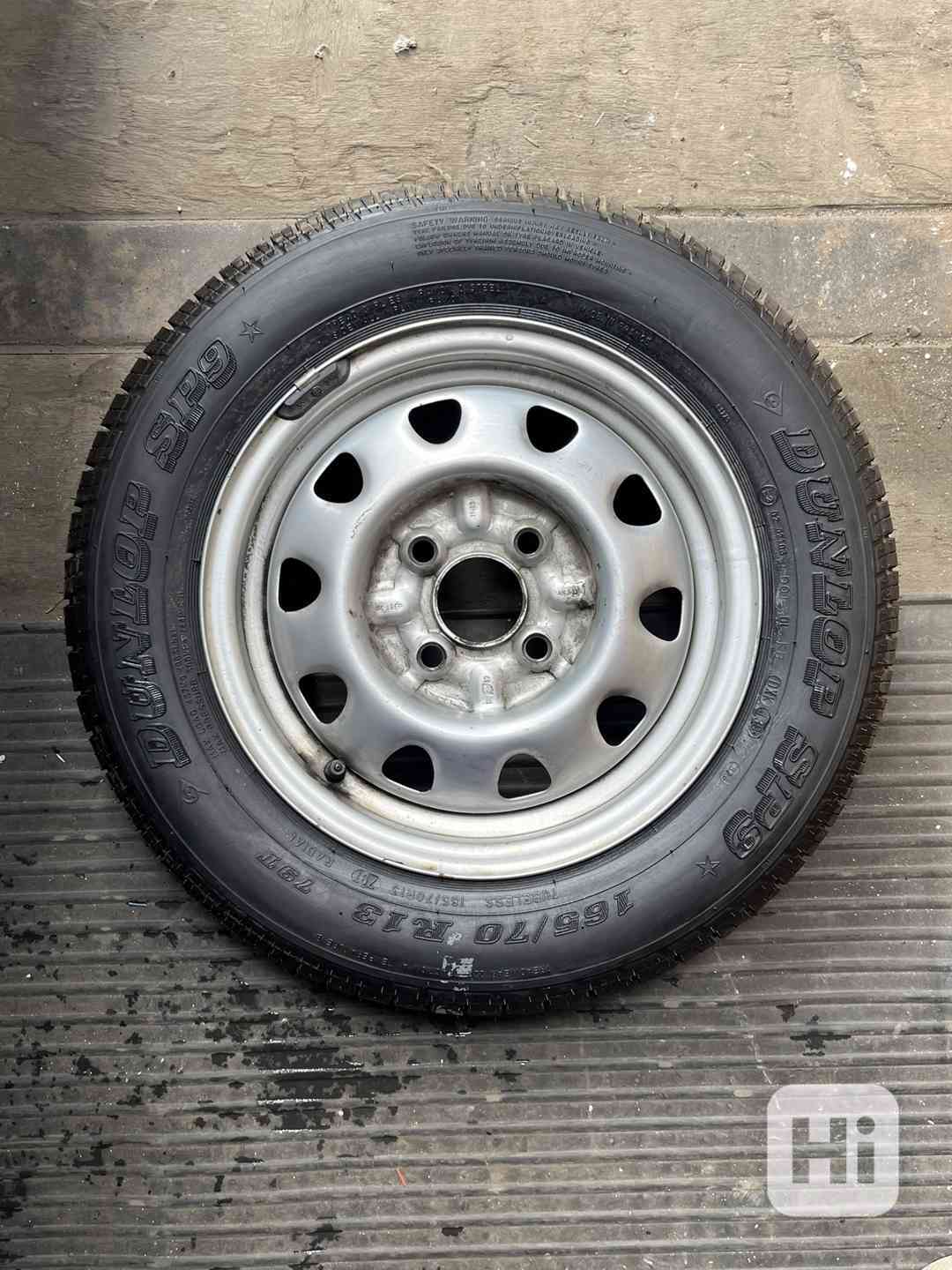 Kolo a pneu 165/70 R13, 175/60 R14 kusové, rezerva (Felicia) - foto 1