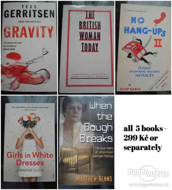 KNIHY V ANGLIČTINĚ - BOOKS IN ENGLISH SADA knih v angličtině - foto 1