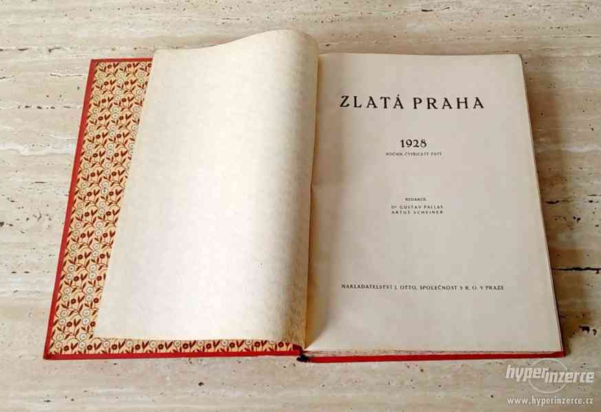 Kompletní svázaný ročník 1928 časopisu Zlatá Praha - foto 1