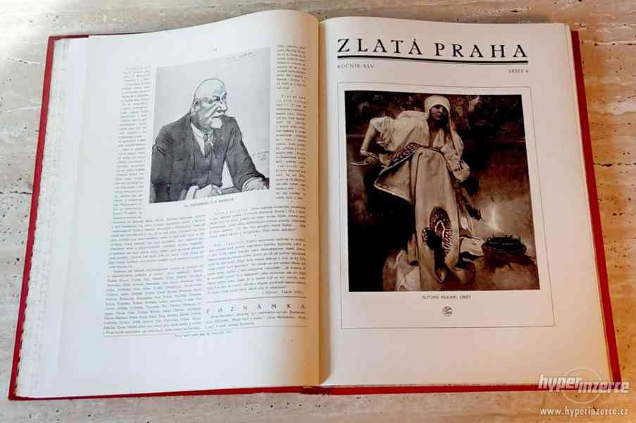 Kompletní svázaný ročník 1928 časopisu Zlatá Praha - foto 9