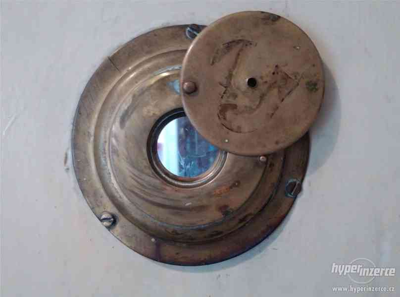 Historické dveřní kukátko mosaz - foto 2
