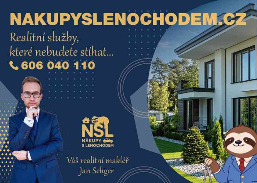 Kvalifikovaný realitní makléř - Nákupy s lenochodem - foto 3