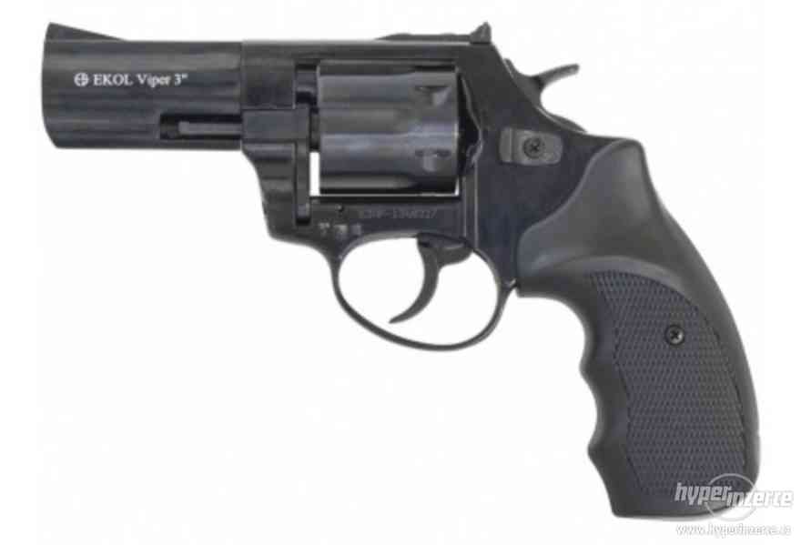 Plynový revolver Ekol Viper 3" černý cal.9mm - foto 1
