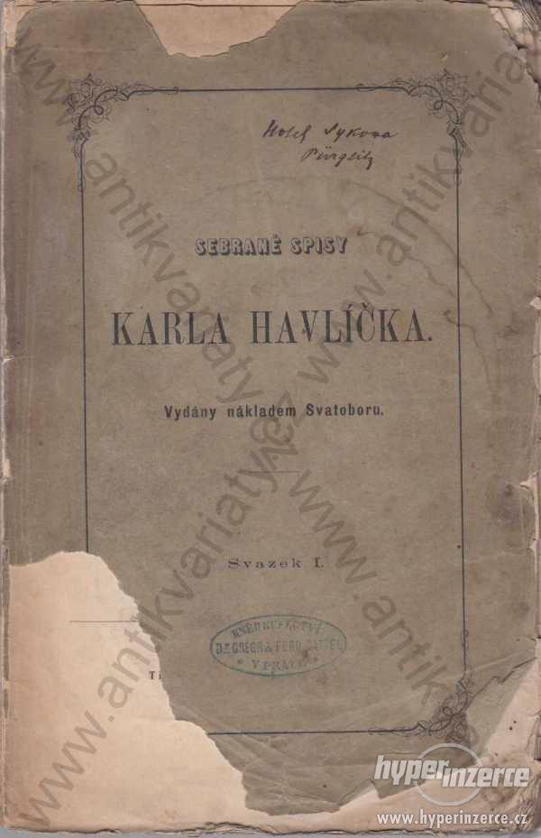Sebrané spisy Karla Havlíčka 1870 - foto 1