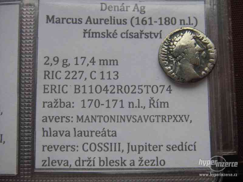 Denár AR Marcus Aurelius, RIC 227 - foto 1