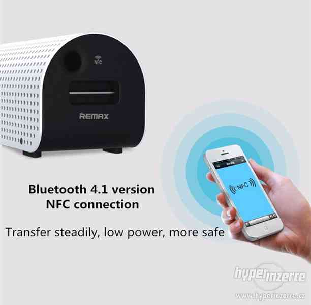 Bluetooth reproduktor 2.1 bass Hi-fi přenosný NFC AUX nový - foto 11