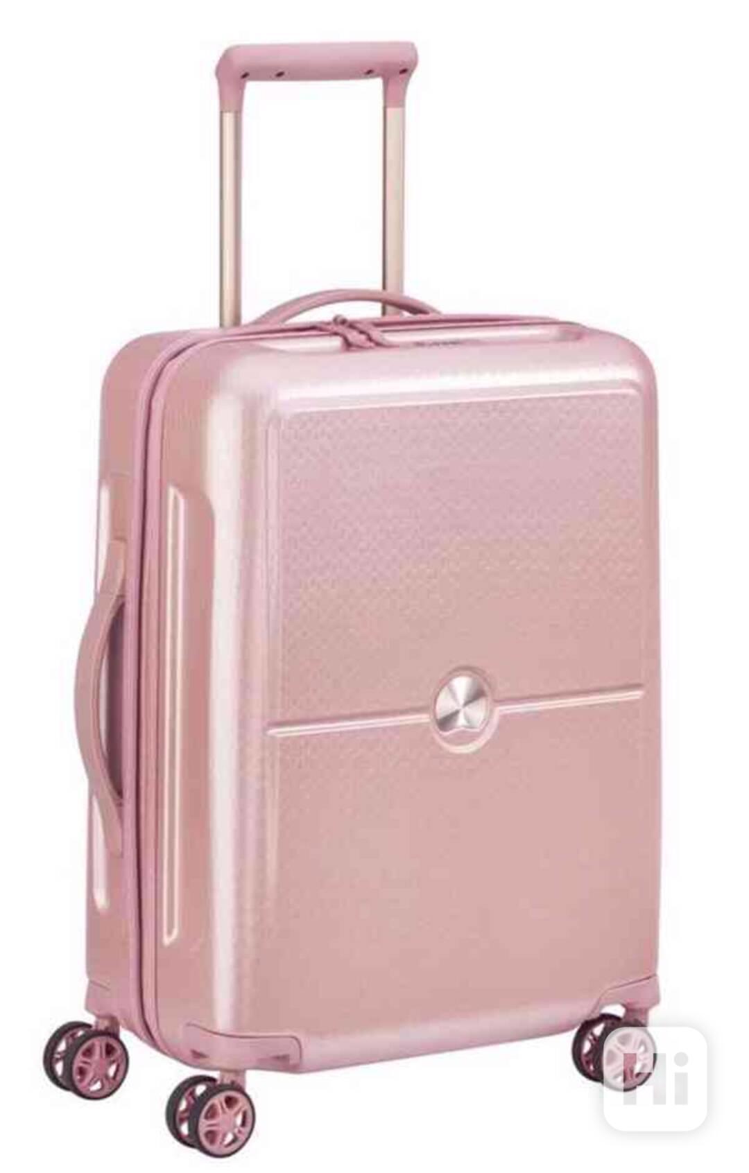 značkový kufr Delsey Turenne- růžový - foto 1