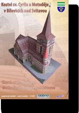 Papírový model Kostel sv. Cyrila a Metoděje v Bílovicích n.S - foto 1