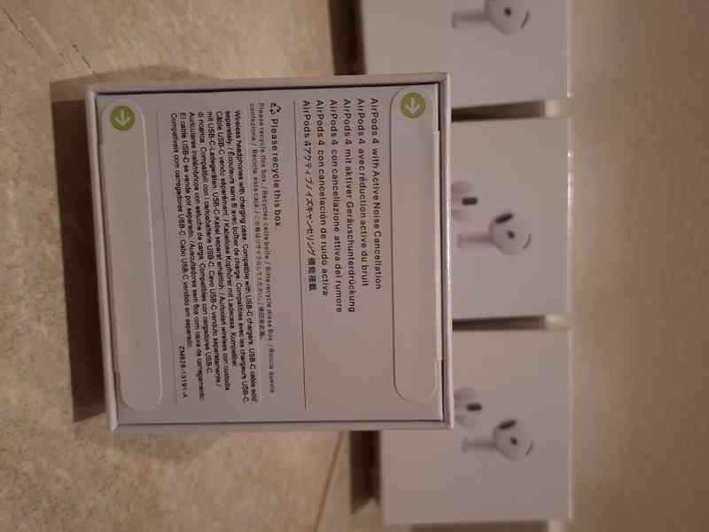 Sluchátka Apple AirPods 4 ( ANC ), Nové - foto 3