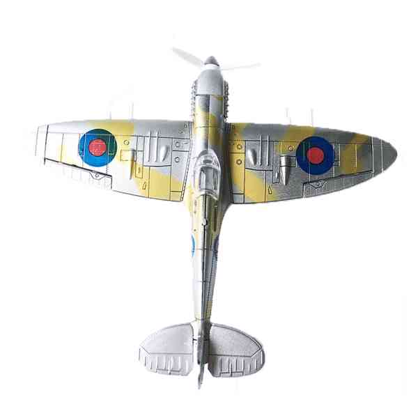 4D model nacvakávací stavebnice Spitfire (stříbrná) 1:48 - foto 4