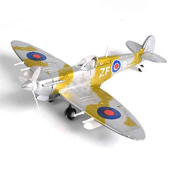 4D model nacvakávací stavebnice Spitfire (stříbrná) 1:48 - foto 3