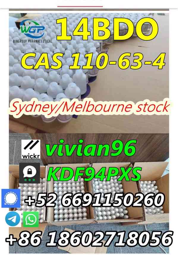 (wickr:vivian96) 99.9% Pure Bdo CAS 110-63-4 Australia Stock - foto 5