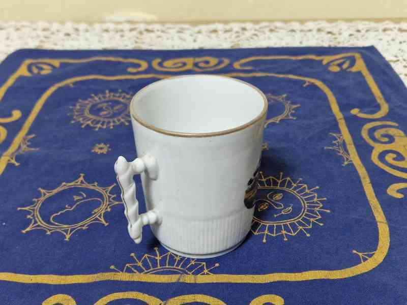 Sbírkový starý malovaný Hrnek Klášter místopis - foto 6