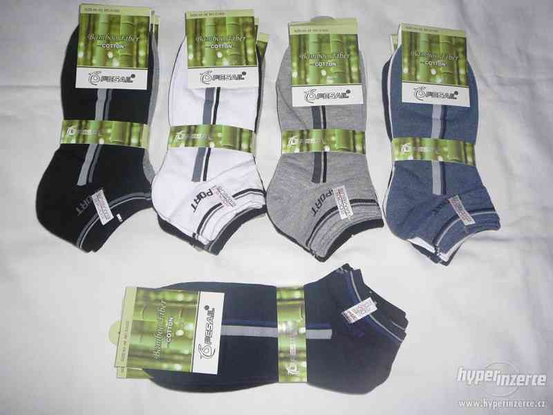Bambusové kotníčkové ponožky - foto 1