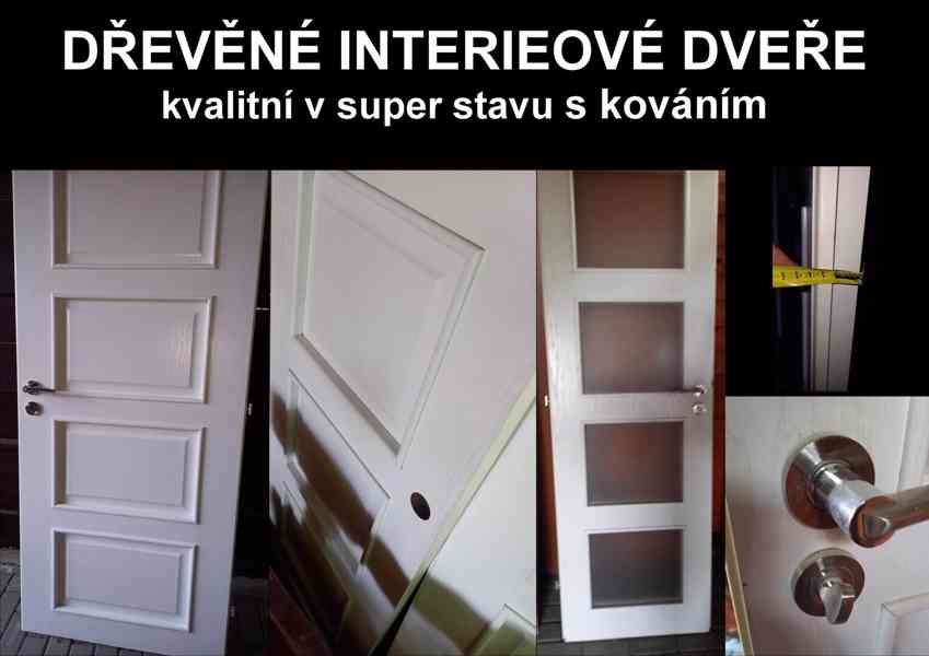 KVALITNÍ DŘEVĚNÉ INTERIEOVÉ DVEŘE s kováním - foto 5