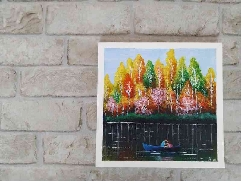 Obraz - Podzimní romance na loďce - foto 3