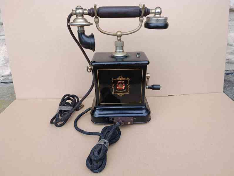 Velmi starý dánský telefon Jydsk, hezký kustelefon - foto 15