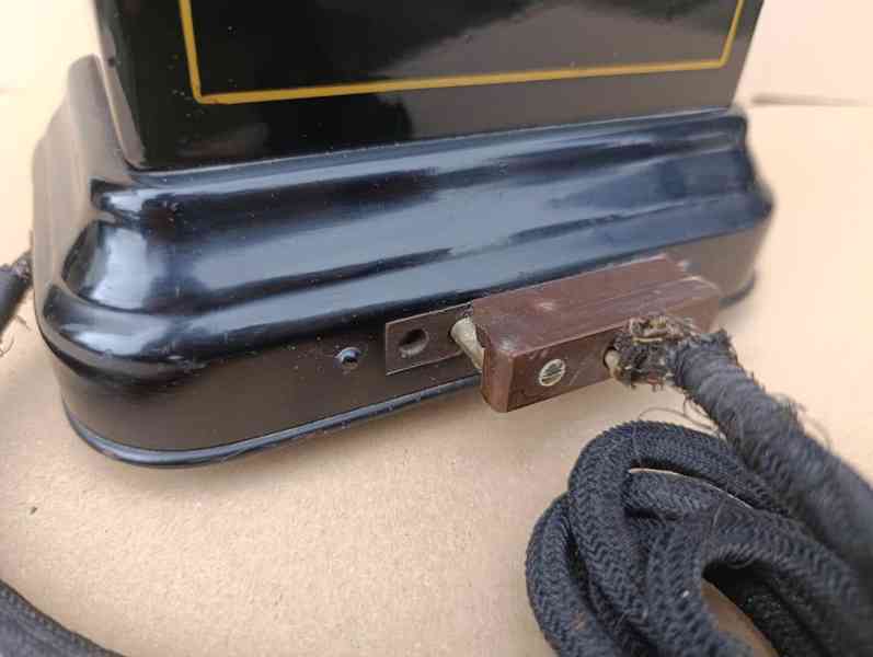 Velmi starý dánský telefon Jydsk, hezký kustelefon - foto 22