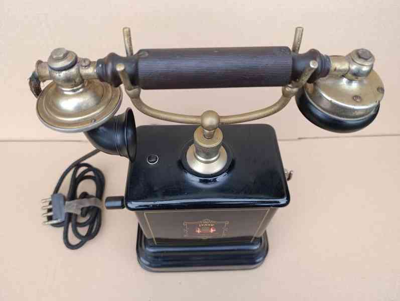 Velmi starý dánský telefon Jydsk, hezký kustelefon - foto 3