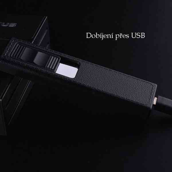Nová hliníková tabatěrka s USB zapalovačem - foto 8