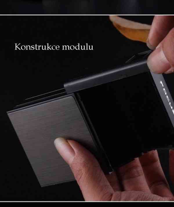 Nová hliníková tabatěrka s USB zapalovačem - foto 2
