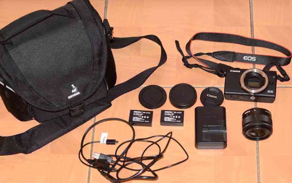 Canon EOS M100 + Kit *DSLM*Full HDV*WIFI*brašna* - foto 1