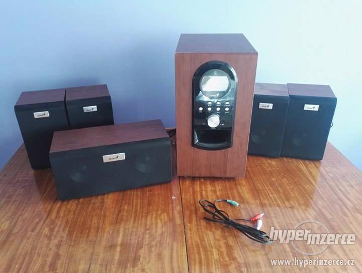 Prodám Audio systém 5.1 Genius SW-HF 5.1 6000 Dark Wood - foto 1