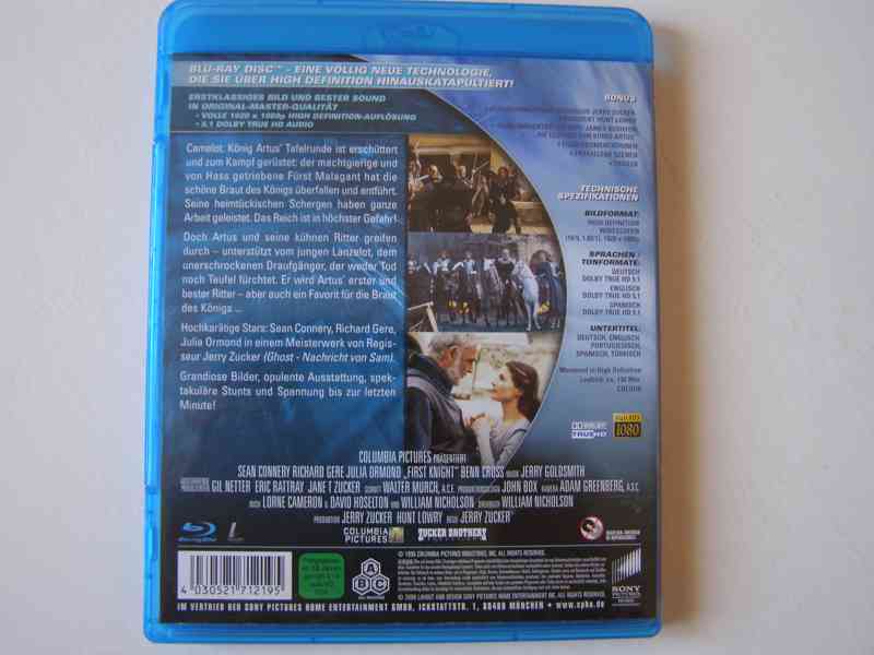 Prodám film "PRVNÍ RYTÍŘ" blu-ray - foto 2