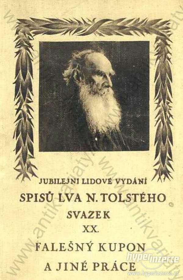 Falešný kupon a jiné práce L.N.Tolstoj J.Otto - foto 1